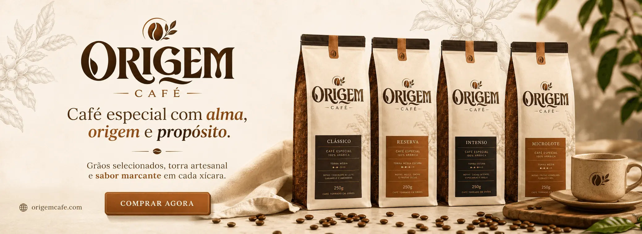 Café especial com alma, origem e propósito.