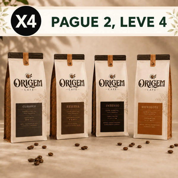 Combo Pague 2, Leve 4 — Origem Café