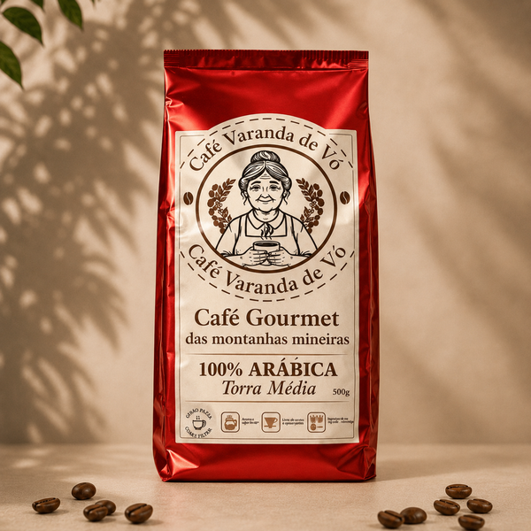 Café Gourmet - Varanda de Vó - 100% Arábica - Torra Média