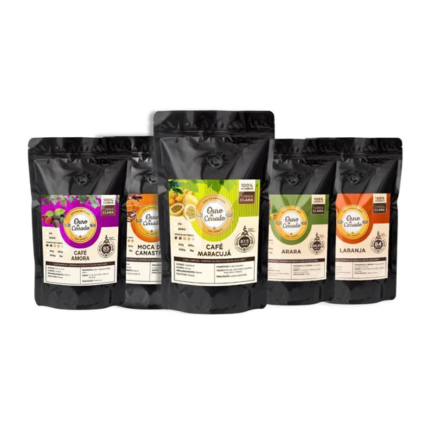 Kit 5 Cafés Especiais Torra Clara